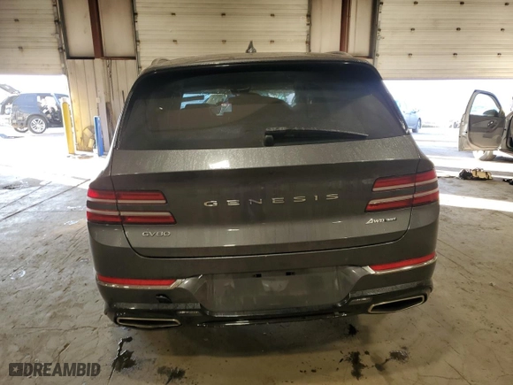 2021 Genesis GV80 Advanced + with VIN KMUHCESC9MU034710, listed as a Copart auction lot 78587634 with 81,091 mi miles and Salvage Title. Bid and sale history available at carsss.com. Image 6.