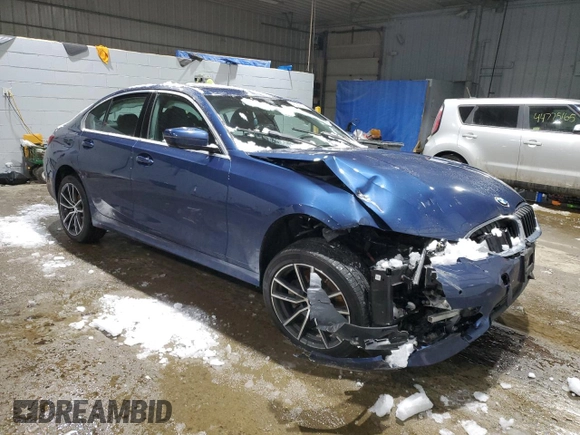 2022 BMW 3 Series 330i xDrive with VIN 3MW5R7J02N8C69694, listed as a Copart auction lot 45008325 with 0 mi miles and Salvage Title. Bid and sale history available at carsss.com. Image 4.