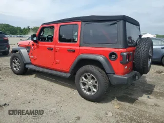 2020 Jeep Wrangler Unlimited Sport Altitude with VIN 1C4HJXDG2LW206079, listed as a Copart auction lot 59040695 with 77,917 mi miles and Salvage title. Bid and sale history available at DreamBid. Image 2.