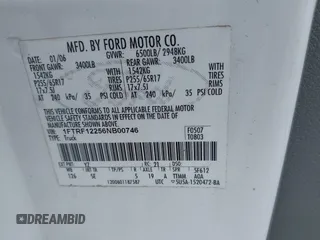 2006 Ford F-150 XL with VIN 1FTRF12256NB00746, listed as a IAAI auction lot 42708676 with 89,471 mi miles and . Bid and sale history available at DreamBid. Image 9.