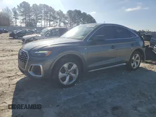 2021 Audi Q5 Sportback Premium Plus with VIN WA15AAFY8M2126553, listed as a Copart auction lot 85826504 with 61,283 mi miles and Salvage title. Bid and sale history available at DreamBid. Image 1.