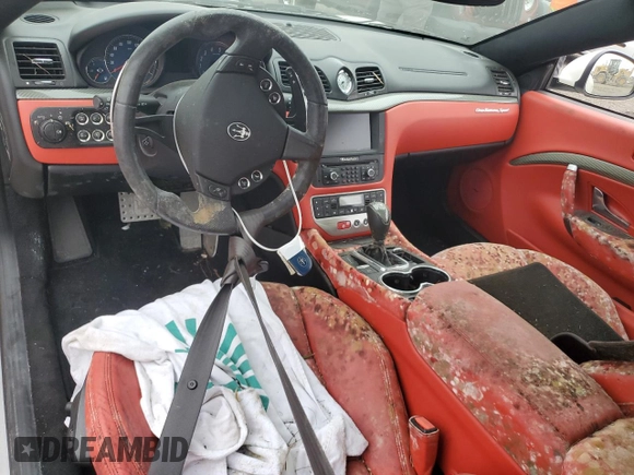 2013 Maserati GranTurismo Sport with VIN ZAM45VLA2D0072081, listed as a Copart auction lot 76554224 with Not provided miles and Non repairable. Bid and sale history available at DreamBid. Image 8.