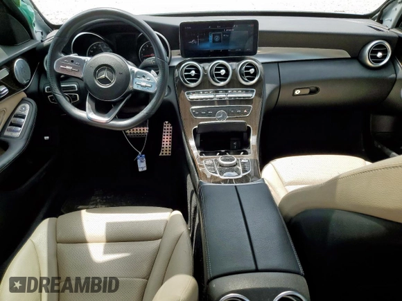 2019 Mercedes-Benz C 300 with VIN 55SWF8DBXKU310789, listed as a Copart auction lot 54862875 with 63,094 mi miles and Salvage Title. Bid and sale history available at DreamBid. Image 8.