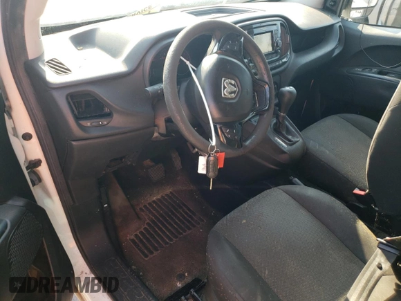 2018 Ram ProMaster City Cargo Tradesman with VIN ZFBERFAB1J6J34497, listed as a Copart auction lot 72412884 with 197,058 mi miles and Salvage Title. Bid and sale history available at DreamBid. Image 8.