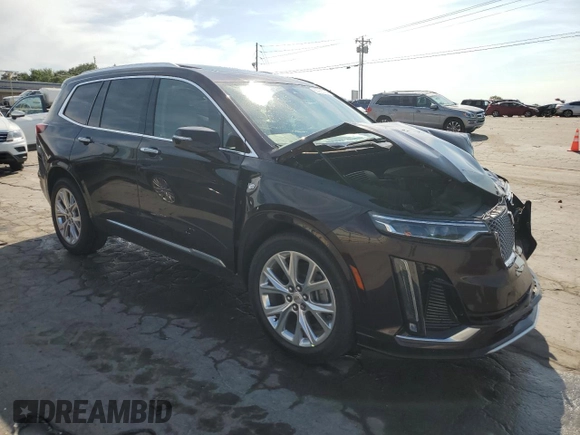 2020 Cadillac XT6 AWD Premium Luxury with VIN 1GYKPFRS8LZ190913, listed as a Copart auction lot 66938734 with 79,097 mi miles and Salvage Title. Bid and sale history available at carsss.com. Image 4.
