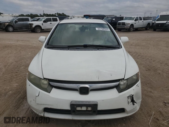 2008 Honda Civic LX with VIN 2HGFA165X8H328874, listed as a Copart auction lot 53708555 with 99,868 mi miles and Salvage Title. Bid and sale history available at DreamBid. Image 5.