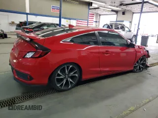 2018 Honda Civic Si Coupe with VIN 2HGFC3A57JH758431, listed as a Copart auction lot 51322505 with 93,587 mi miles and Salvage Title. Bid and sale history available at carsss.com. Image 3.