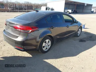 2018 Kia Forte LX with VIN 3KPFL4A76JE217369, listed as a IAAI auction lot 41673754 with 100,545 mi miles. Bid and sale history available at carsss.com. Image 4.