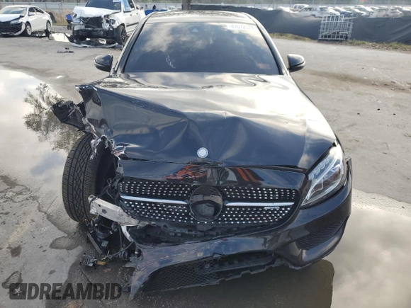 2017 Mercedes-Benz C 43 AMG with VIN 55SWF6EB7HU188565, listed as a Copart auction lot 87072524 with Not Provided miles and Salvage Title. Bid and sale history available at DreamBid. Image 5.