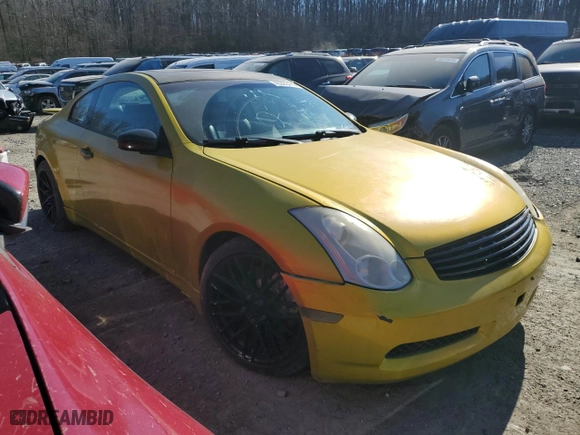 2006 Infiniti G35 Coupe with VIN JNKCV54E96M703789, listed as a Copart auction lot 46282415 with NaN miles and Salvage Title. Bid and sale history available at carsss.com. Image 4.