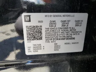 2021 Cadillac XT4 FWD Premium Luxury с VIN 1GYFZCR4XMF004996, выставлен на аукционе Copart как лот 61270355 с пробегом Не указан миль и Списание • Salvage title. История ставок и продаж доступна на DreamBid. Изображение 13.