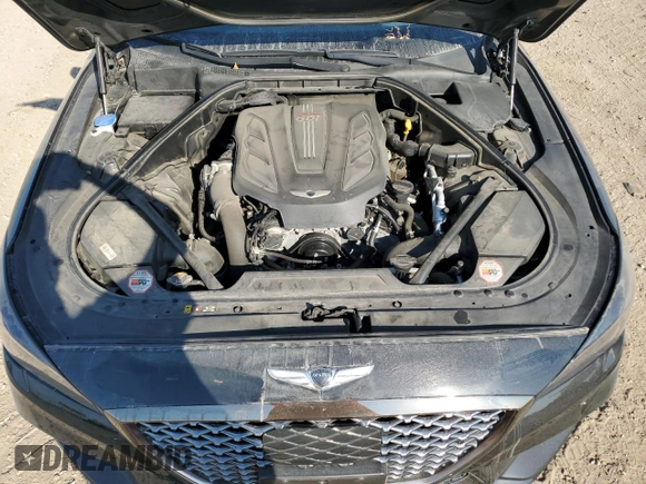 2019 Genesis G80 Sport with VIN KMHGN4JB6KU289917, listed as a Copart auction lot 75815714 with 45,346 mi miles and Salvage Title. Bid and sale history available at DreamBid. Image 13.