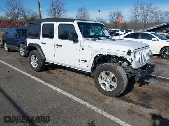 2022 Jeep Wrangler Unlimited Willys with VIN 1C4HJXDN9NW270184, listed as a IAAI auction lot 41467871 with 41,514 mi miles and . Bid and sale history available at DreamBid. Image 1.