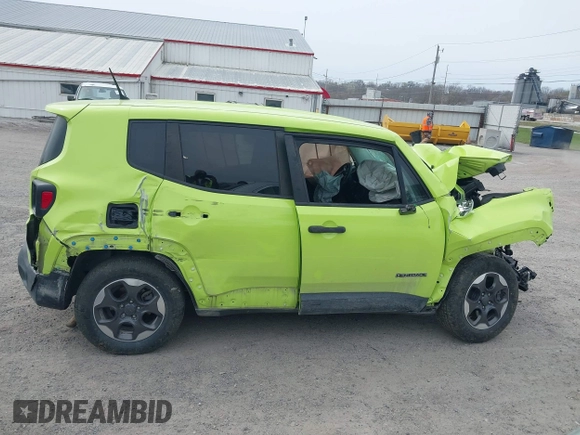 2017 Jeep Renegade Sport with VIN ZACCJAAH6HPG09555, listed as a IAAI auction lot 41933847 with 100,332 mi miles and . Bid and sale history available at DreamBid. Image 13.