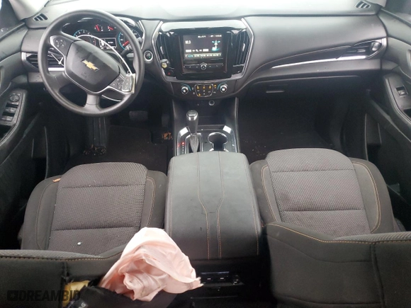 2018 Chevrolet Traverse LS with VIN 1GNERFKW9JJ159585, listed as a Copart auction lot 83582544 with 80,525 mi miles and Salvage Title. Bid and sale history available at carsss.com. Image 8.