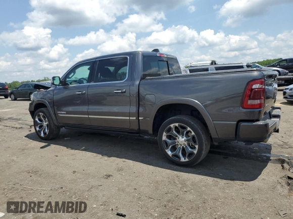 2020 Ram 1500 Limited with VIN 1C6SRFHT3LN194120, listed as a Copart auction lot 63048375 with 65,137 mi miles and Salvage title. Bid and sale history available at DreamBid. Image 2.