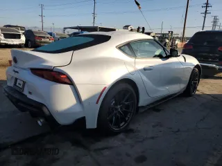 2024 Toyota GR Supra 3.0 with VIN WZ1DB0G07RW068079, listed as a Copart auction lot 83999094 with 387 mi miles and Salvage Title. Bid and sale history available at carsss.com. Image 3.