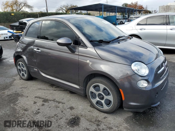 2014 FIAT 500e with VIN 3C3CFFGE7ET294754, listed as a Copart auction lot 84919984 with 108,622 mi miles and Salvage title. Bid and sale history available at DreamBid. Image 4.