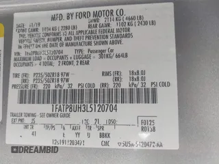 2020 Ford Mustang EcoBoost with VIN 1FATP8UH3L5120704, listed as a IAAI auction lot 41450853 with 88,351 mi miles and . Bid and sale history available at DreamBid. Image 9.