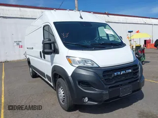 2025 Ram ProMaster Cargo Tradesman with VIN 3C6LRVDG5SE519201, listed as a IAAI auction lot 42207796 with 9,624 mi miles and . Bid and sale history available at DreamBid. Image 1.