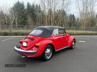 1975 Volkswagen Beetle with VIN 1552010655, listed as a Copart auction lot 52646675 with 57,107 mi miles and Clean Title. Bid and sale history available at DreamBid. Image 4.