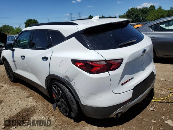 2022 Chevrolet Blazer LT with VIN 3GNKBJR47NS228602, listed as a Copart auction lot 58122064 with 24,317 mi miles and Salvage title. Bid and sale history available at DreamBid. Image 2.