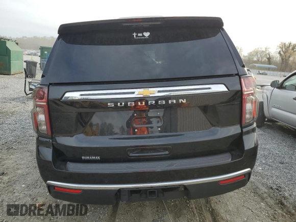 2023 Chevrolet Suburban z VIN 1GNSKBET9PR554250, wystawiony jako Copart lot #50294985 z przebiegiem 20 499 mil mil oraz Szkoda całkowita • Salvage title. Historia ofert i sprzedaży dostępna na DreamBid. Obrazek 6.