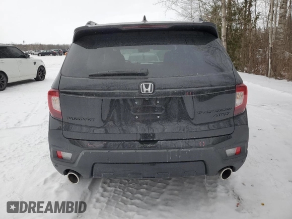 2024 Honda Passport Black Edition with VIN 5FNYF8H86RB500382, listed as a Copart auction lot 41663555 with 6,942 mi miles and Salvage title. Bid and sale history available at DreamBid. Image 6.