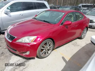 2008 Lexus IS with VIN JTHBK262685079680, listed as a IAAI auction lot 41852665 with 145,500 mi miles. Bid and sale history available at carsss.com. Image 2.