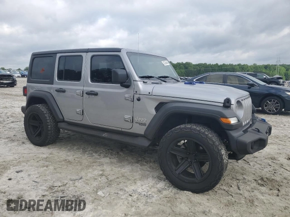 2021 Jeep Wrangler Unlimited Sport S with VIN 1C4HJXDGXMW515137, listed as a Copart auction lot 57226435 with 68,506 mi miles and Salvage title. Bid and sale history available at DreamBid. Image 4.