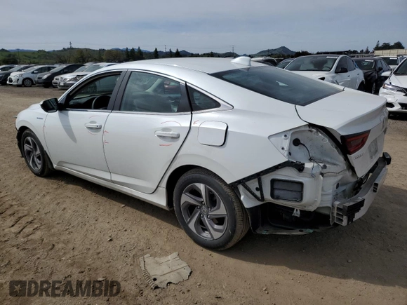 2020 Honda Insight EX with VIN 19XZE4F54LE000758, listed as a Copart auction lot 49923805 with 76,483 mi miles and Salvage Title. Bid and sale history available at carsss.com. Image 2.