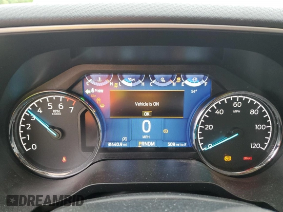 2023 Ford F-150 XL with VIN 1FTEX1EPXPKE88370, listed as a Copart auction lot 57719225 with 31,440 mi miles and Salvage title. Bid and sale history available at DreamBid. Image 9.