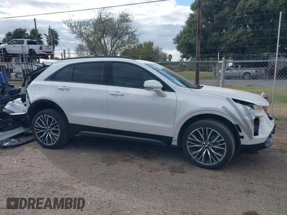 2024 Cadillac XT4 FWD Sport with VIN 1GYFZER48RF180481, listed as a IAAI auction lot 41093587 with 3,982 mi miles and . Bid and sale history available at DreamBid. Image 14.