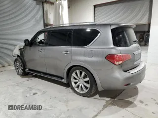 2013 Infiniti QX56 z VIN JN8AZ2NF2D9550941, wystawiony jako Copart lot #70451624 z przebiegiem Nie podano mil oraz Szkoda całkowita • Salvage title. Historia ofert i sprzedaży dostępna na DreamBid. Obrazek 2.