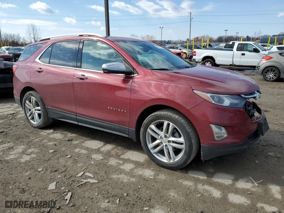 2020 Chevrolet Equinox Premier with VIN 2GNAXYEX3L6262697, listed as a Copart auction lot 46757155 with 67,517 mi miles and Salvage Title. Bid and sale history available at carsss.com. Image 4.