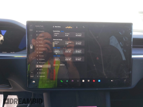 2023 Tesla Model X with VIN 7SAXCDE54PF430808, listed as a IAAI auction lot 41667924 with 21,100 mi miles and . Bid and sale history available at DreamBid. Image 18.