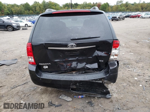 2012 Kia Sedona EX with VIN KNDMH4C74C6422591, listed as a Copart auction lot 72934814 with 85,394 mi miles and Salvage Title. Bid and sale history available at carsss.com. Image 6.