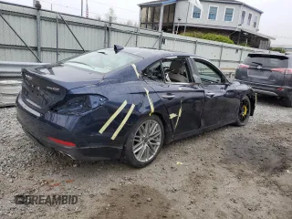 2021 Genesis G70 2.0T with VIN KMTG34LA5MU075357, listed as a Copart auction lot 52603054 with 23,112 mi miles and Salvage Title. Bid and sale history available at carsss.com. Image 3.