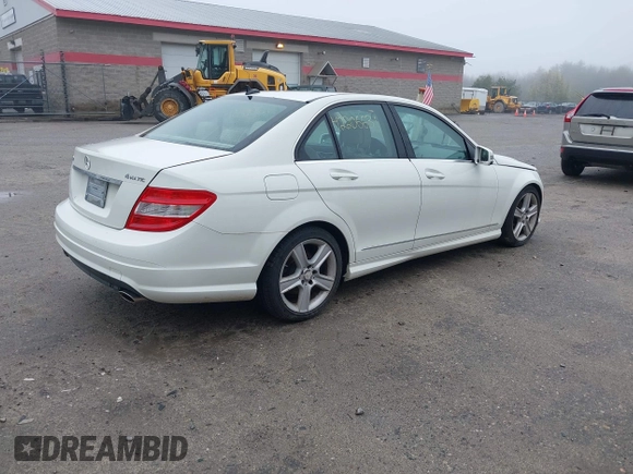 2010 Mercedes-Benz C 300 Sport with VIN WDDGF8BB0AR093227, listed as a IAAI auction lot 42206631 with 178,019 mi miles and . Bid and sale history available at carsss.com. Image 4.