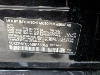 2021 BMW X5 xDrive40i with VIN 5UXCR6C05M9E56869, listed as a Copart auction lot 49317665 with 50,229 mi miles and Salvage title. Bid and sale history available at DreamBid. Image 14.