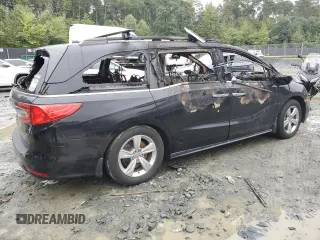 2019 Honda Odyssey EX-L with VIN 5FNRL6H70KB033362, listed as a Copart auction lot 73965474 with Not Provided miles and Salvage Title. Bid and sale history available at carsss.com. Image 3.