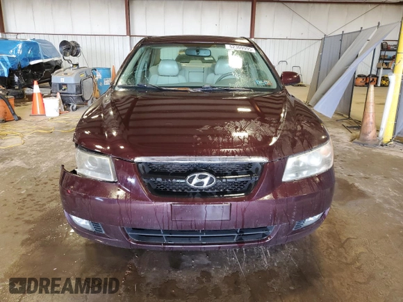 2006 Hyundai Sonata GLS with VIN 5NPEU46F36H026908, listed as a Copart auction lot 52309995 with 130,784 mi miles and Salvage Title. Bid and sale history available at DreamBid. Image 5.