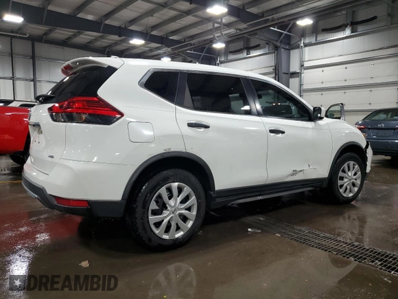 2017 Nissan Rogue S with VIN KNMAT2MV0HP619035, listed as a Copart auction lot 50162495 with 75,516 mi miles and Salvage Title. Bid and sale history available at carsss.com. Image 3.