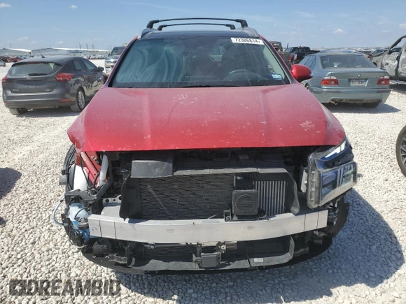 2023 Hyundai Santa Fe Hybrid SEL Premium with VIN 5NMS3DA16PH011481, listed as a Copart auction lot 72386814 with 9,759 mi miles and Salvage Title. Bid and sale history available at carsss.com. Image 5.