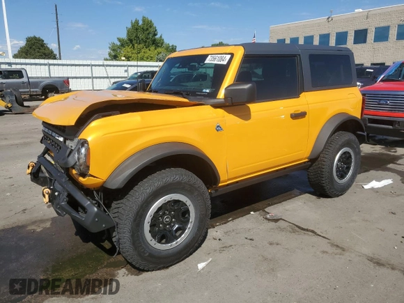 2021 Ford Bronco with VIN 1FMDE5CPXMLB06562, listed as a Copart auction lot 73561084 with 33,154 mi miles and Salvage title. Bid and sale history available at DreamBid. Image 1.