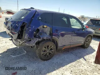2024 Subaru Forester Sport with VIN JF2SKAGC1RH425722, listed as a Copart auction lot 49426215 with 5,209 mi miles and Salvage Title. Bid and sale history available at carsss.com. Image 3.
