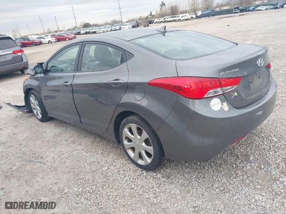 2012 Hyundai Elantra Limited with VIN 5NPDH4AE7CH084210, listed as a IAAI auction lot 41936519 with 120,945 mi miles. Bid and sale history available at carsss.com. Image 3.