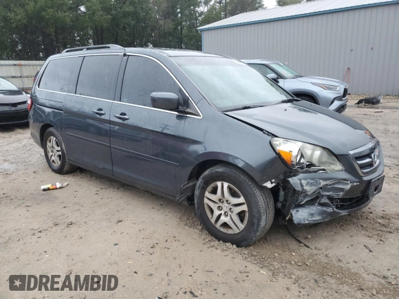 2006 Honda Odyssey EX-L with VIN 5FNRL38616B460593, listed as a Copart auction lot 46496915 with 205,948 mi miles and Salvage Title. Bid and sale history available at carsss.com. Image 4.