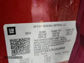 2019 Chevrolet Colorado 4WD ZR2 с VIN 1GCPTEE17K1315458, выставлен на аукционе Copart как лот 60153915 с пробегом 185 325 миль миль и Списание • Salvage title. История ставок и продаж доступна на DreamBid. Изображение 12.