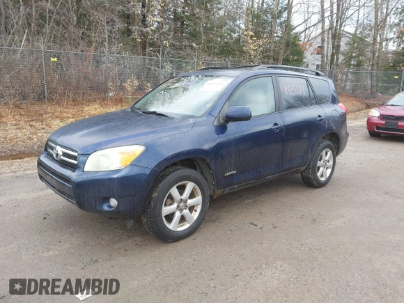 2007 Toyota RAV4 Limited with VIN JTMBD31V276022825, listed as a IAAI auction lot 41923374 with 228,772 mi miles. Bid and sale history available at carsss.com. Image 2.